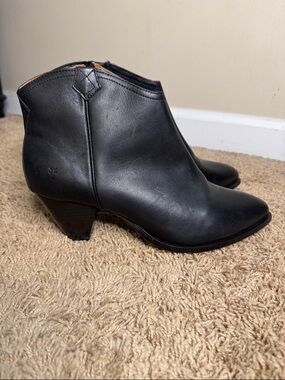 Frye June Western Bootie Black Women's Flawed size 11 Contemporary Classic Rodeo